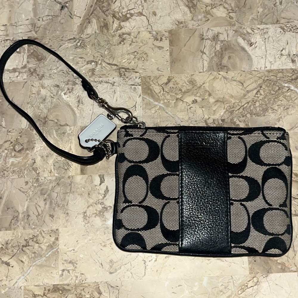 Black Coach Wristlet